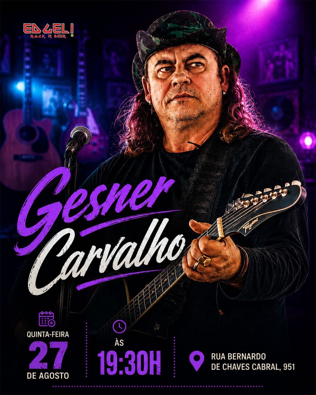 Flyer de Gesner Carvalho