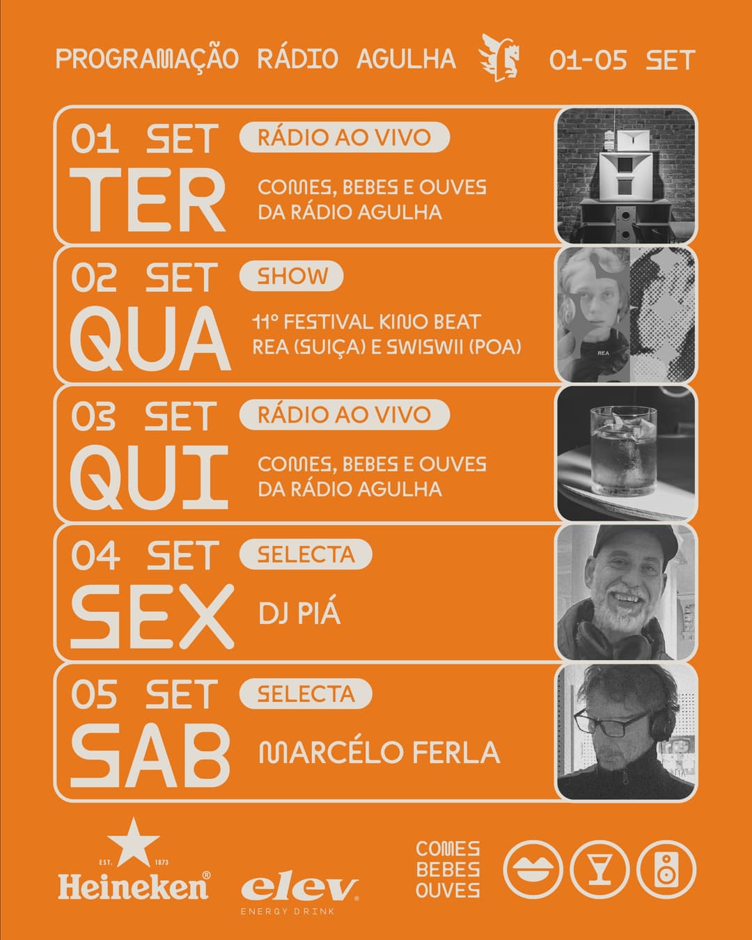 Flyer de Rea e Swiswii