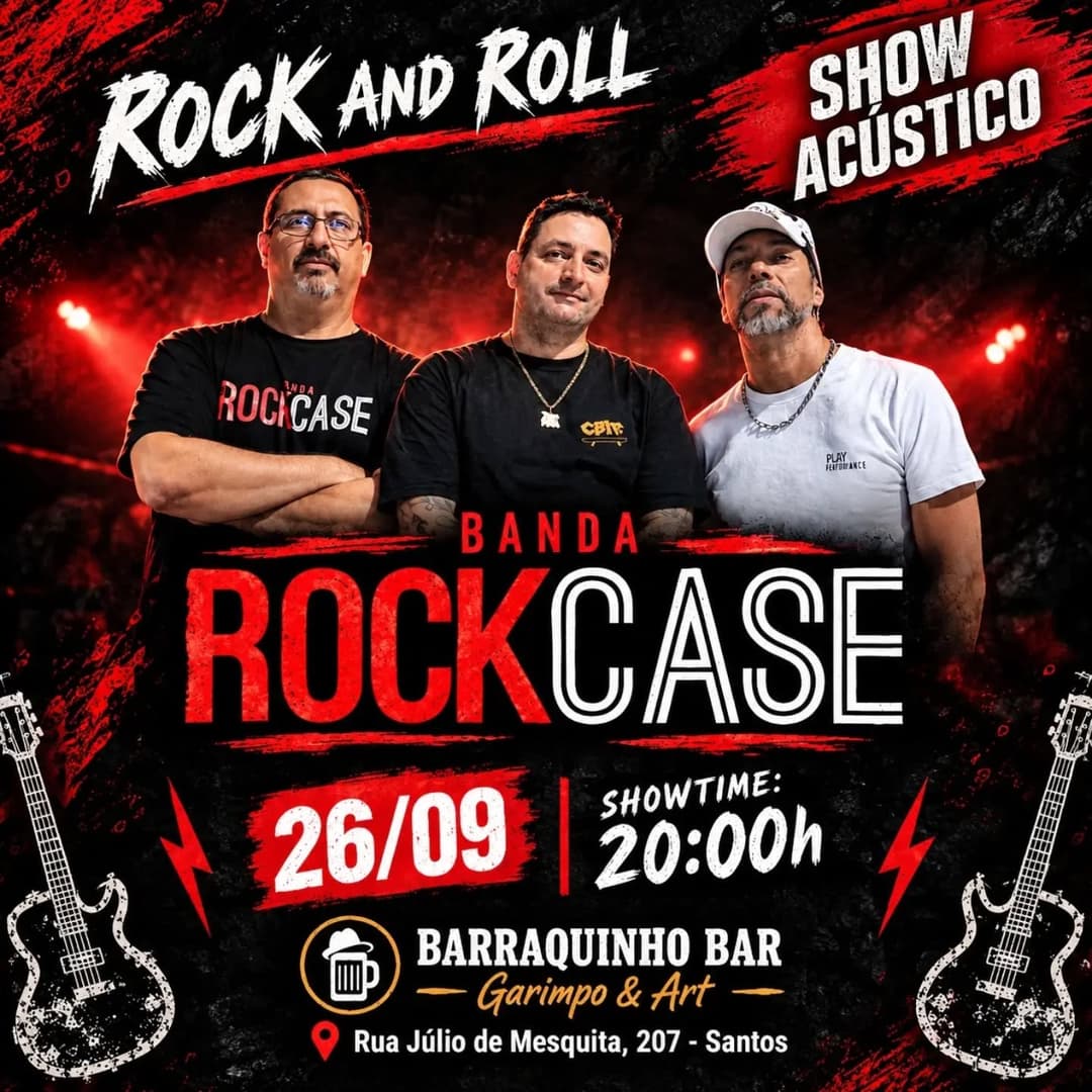 Flyer de Banda Rock Case