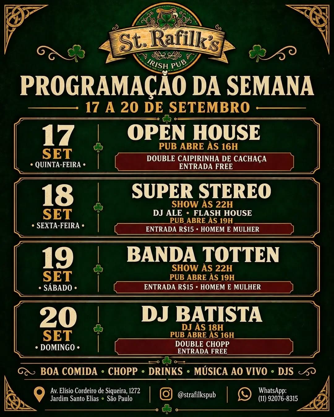 Flyer de Grilo e Banda Totten