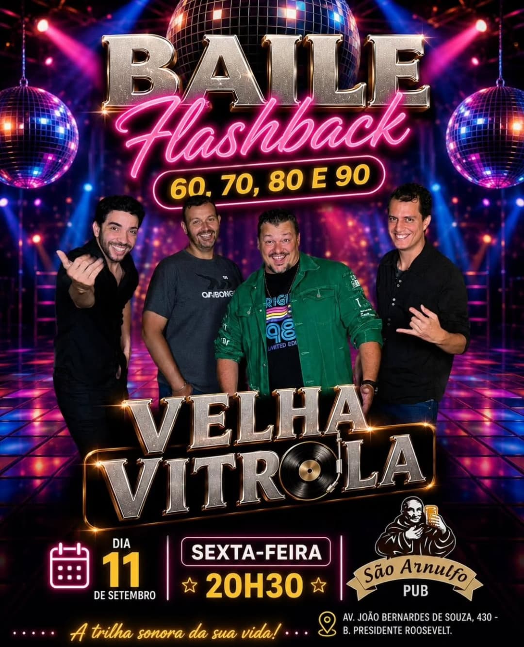 Flyer de Velha Vitrola