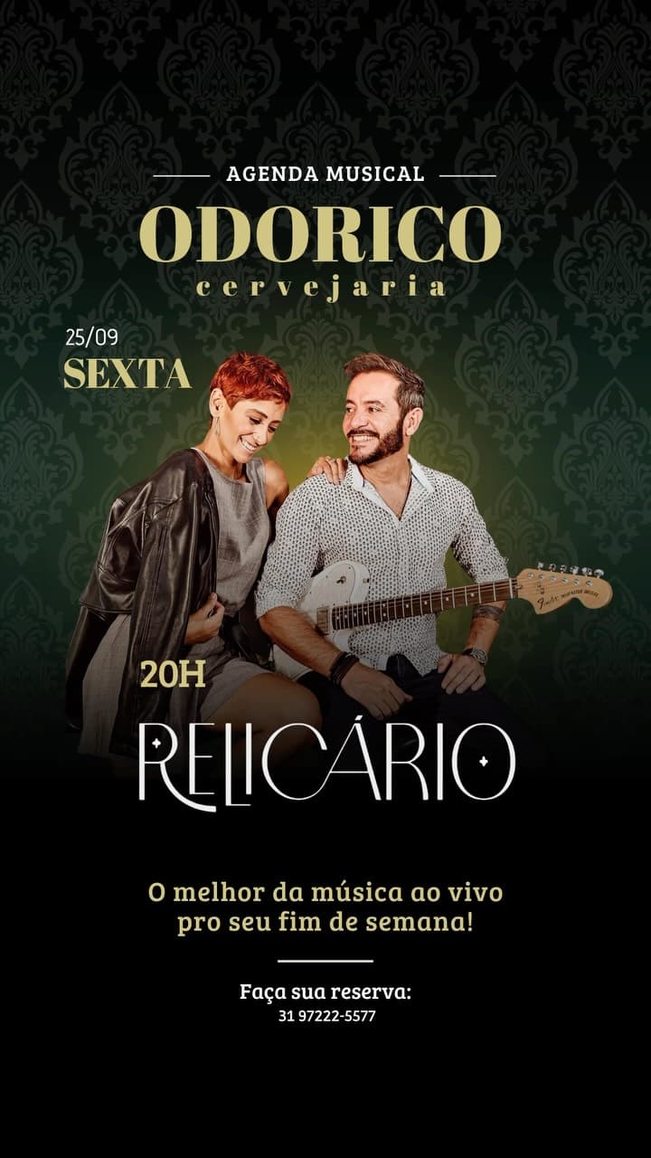 Flyer de Banda Relicário