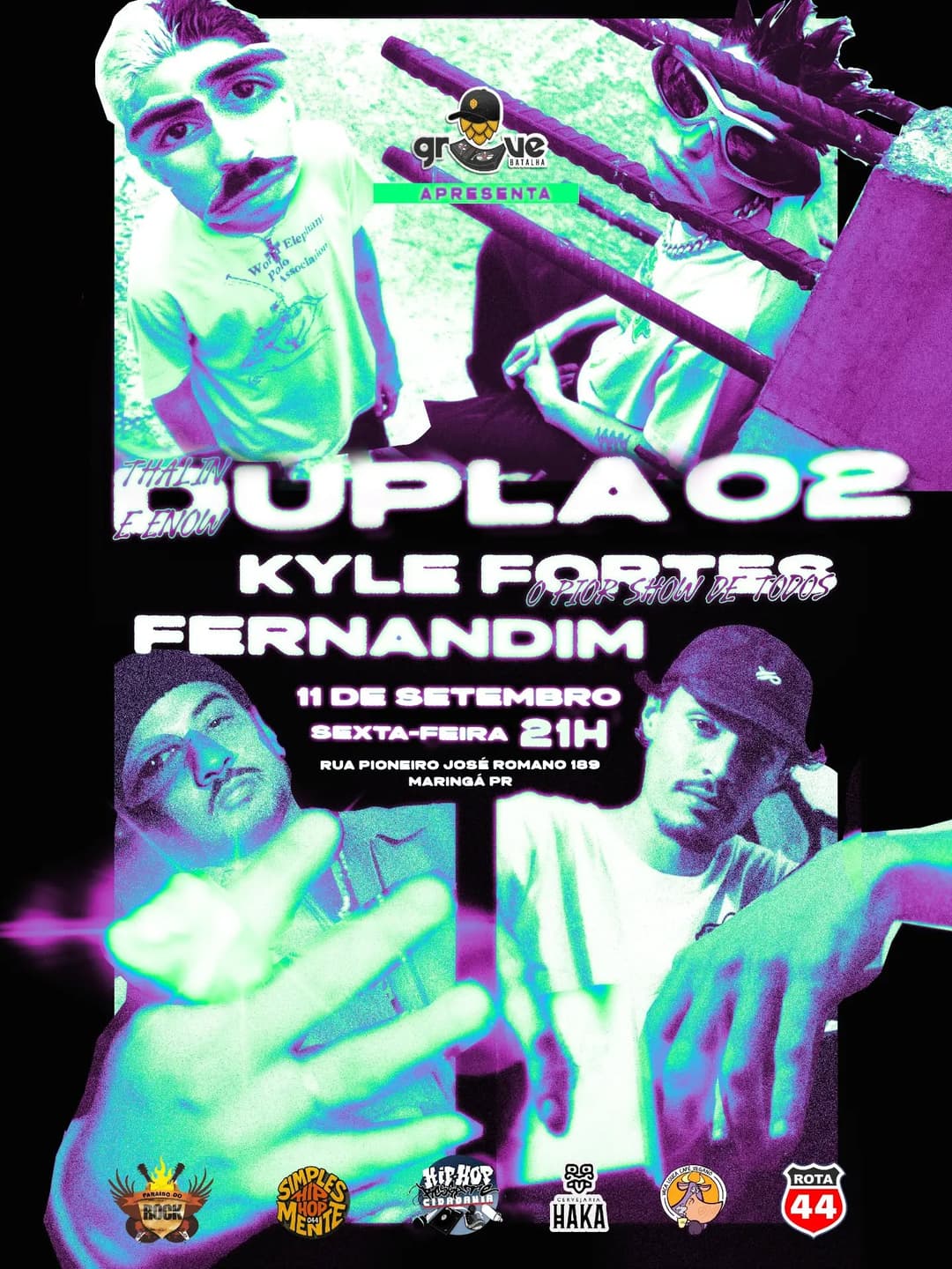 Flyer de Dupla 02, Kyle Fortes e FERNANDIM