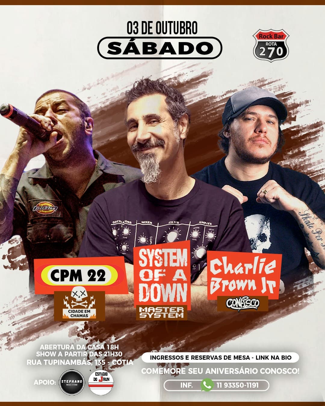 Flyer de Charlie Brown Jr Tributo