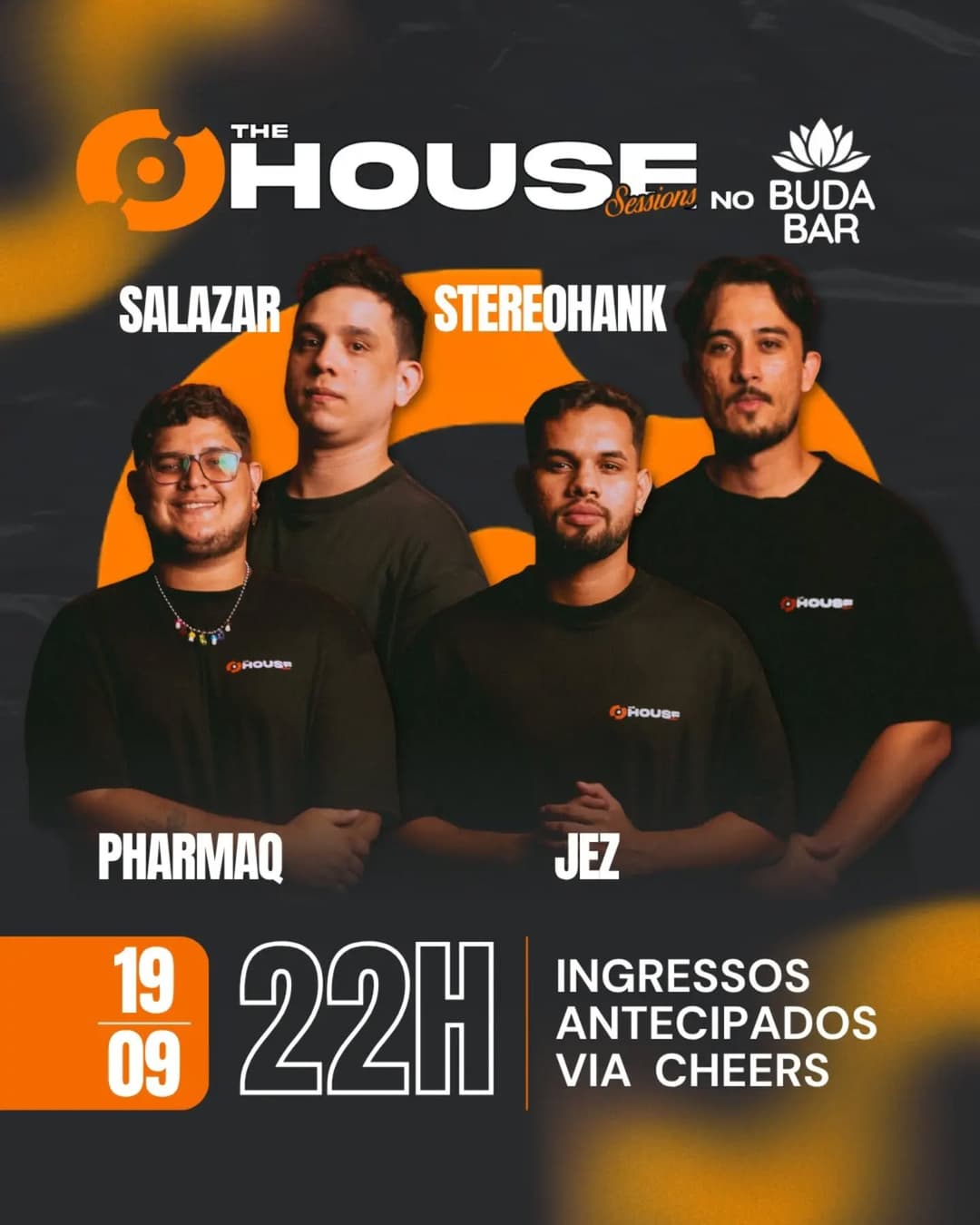 Flyer de Fábio, Pharmaq, Jez e Salazar