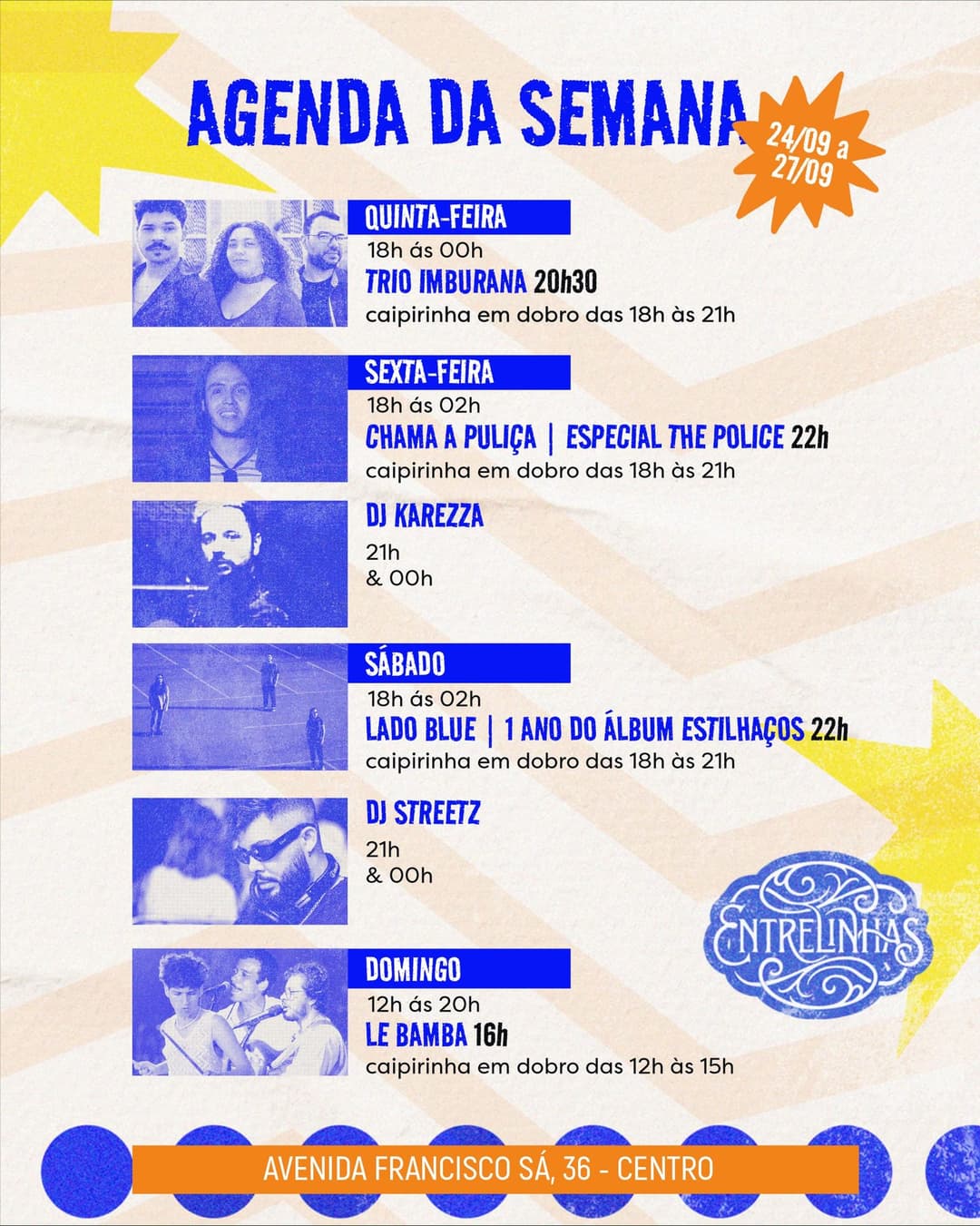 Flyer de Lado Blue e DJ STREETZ