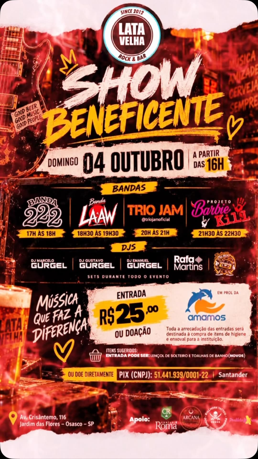 Flyer de Trio Jam, Rafael Rodrigues Martins e mais 4 artistas