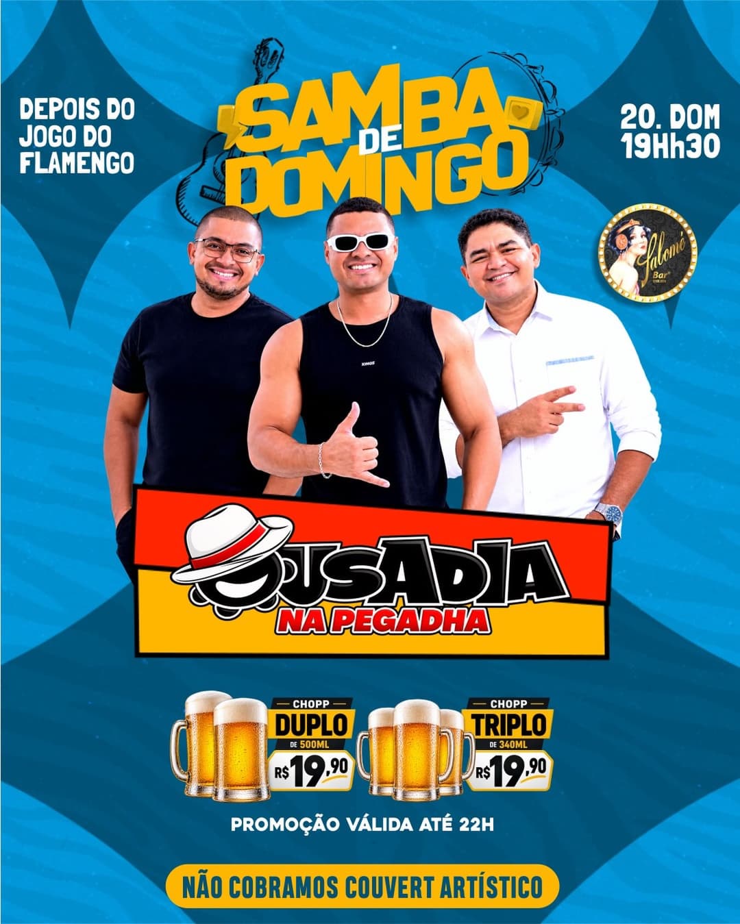 Flyer de Ousadia na Pegadha e Ousadia