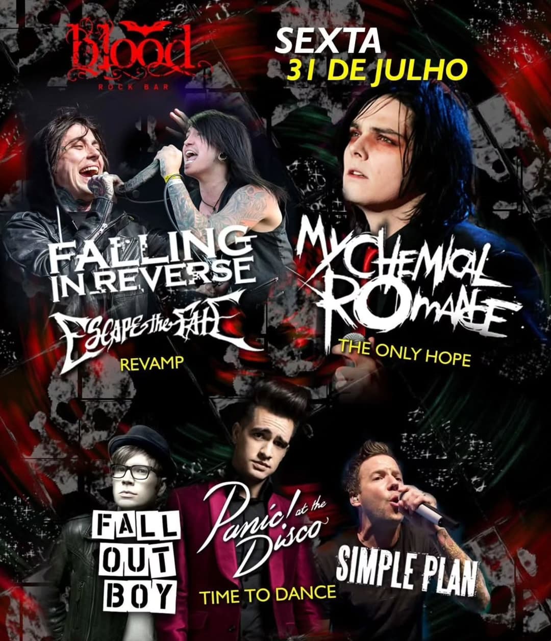 Flyer de Banda the Only Hope e Panic! at the Disco Cover