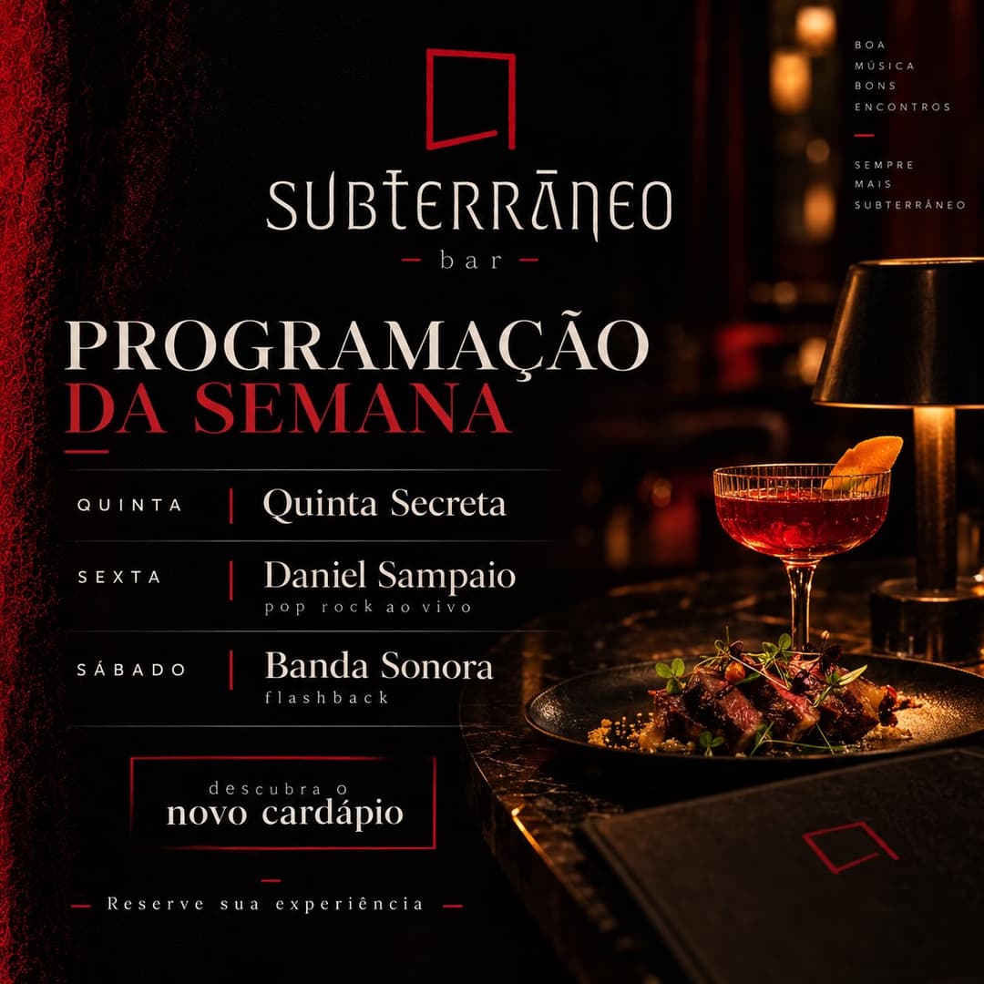 Flyer de Daniel Sampaio