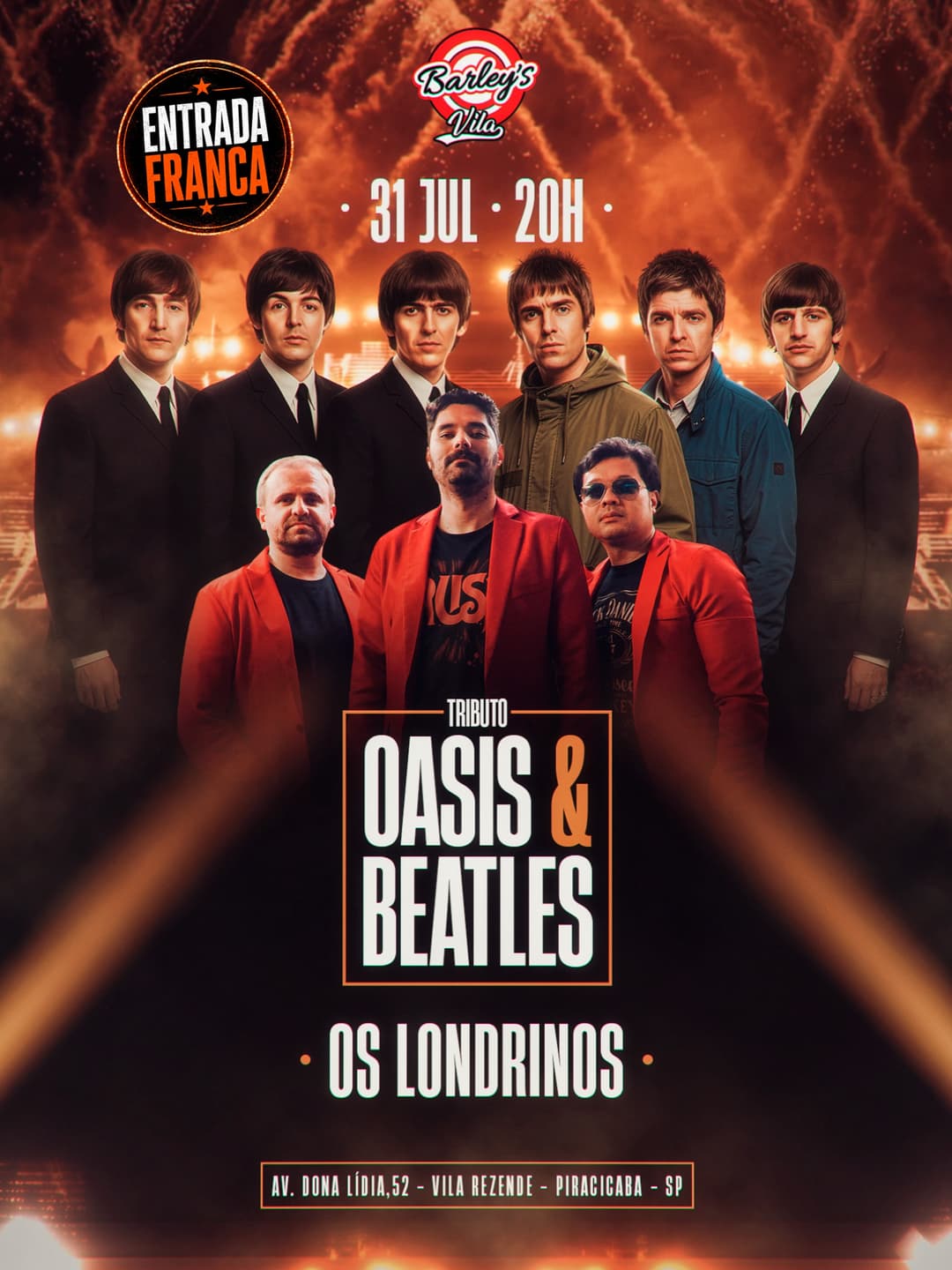 Flyer de Os Londrinos e Londrinos