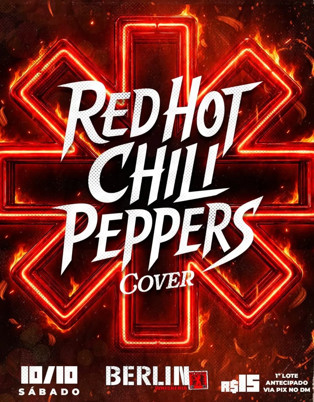 Flyer de Red Hot Chilli Peppers Cover