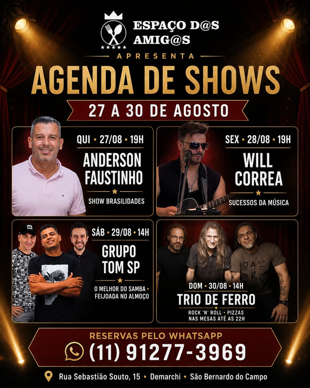 Flyer de Will Correa
