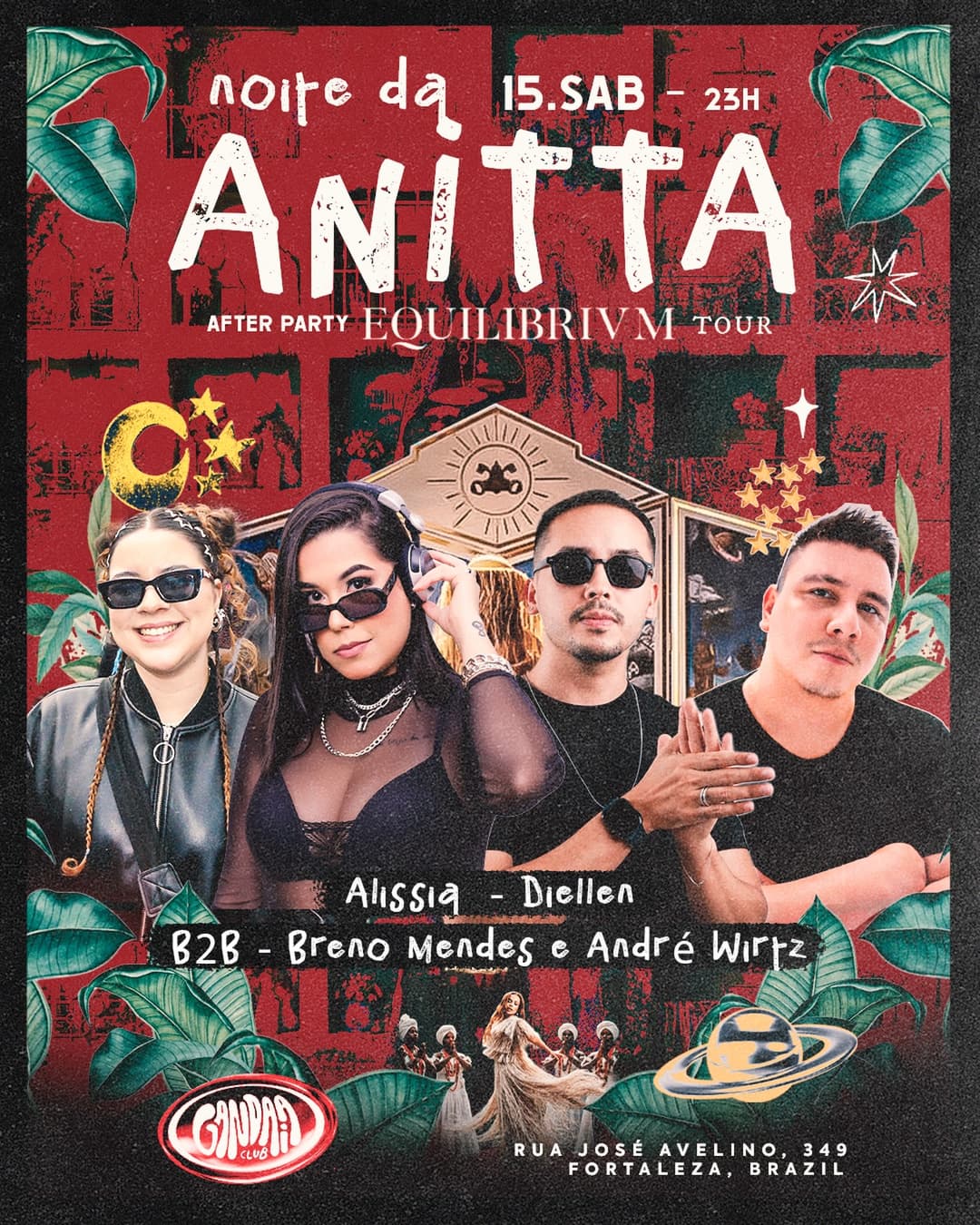 Flyer de Diellen Menezes, Breno, alissiaferreira e andrepwirtz