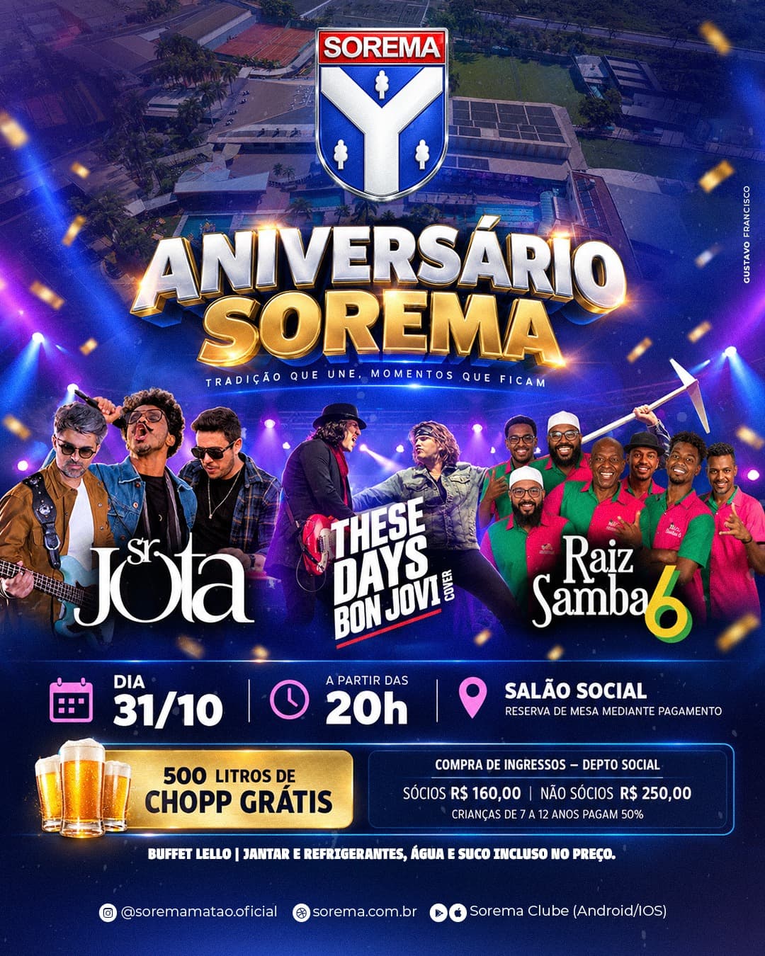 Flyer de These Days, SRJota e Raiz do Samba 6