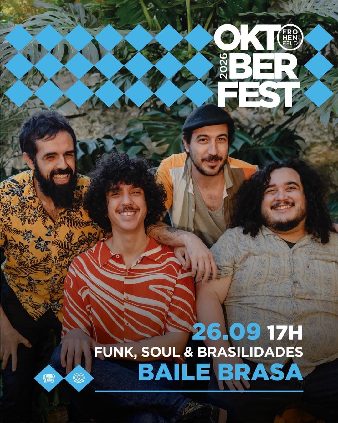Flyer de Banda Baile Brasa