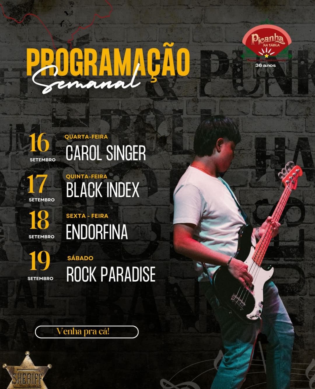 Flyer de Rock Paradise