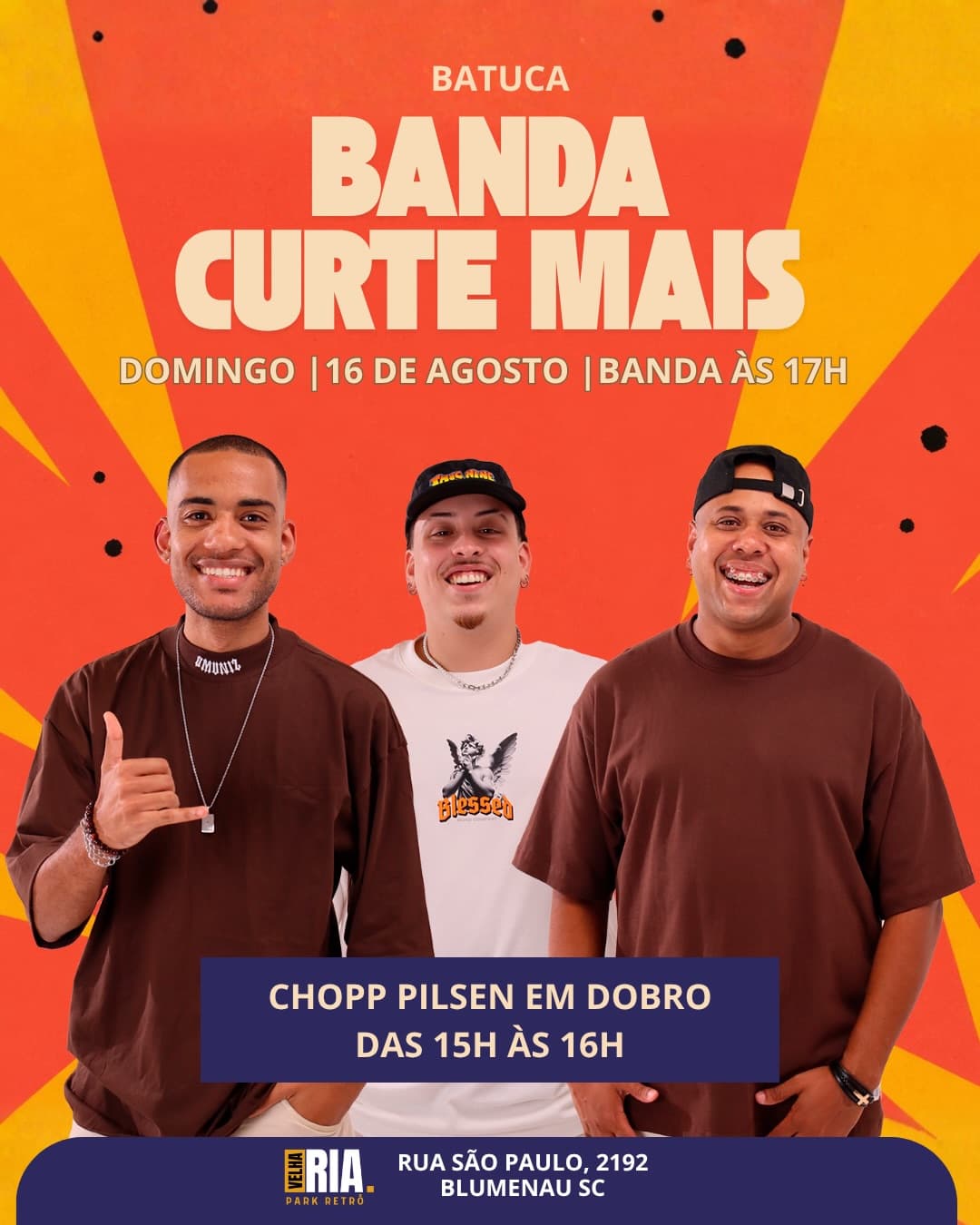 Flyer de Banda Curte Mais