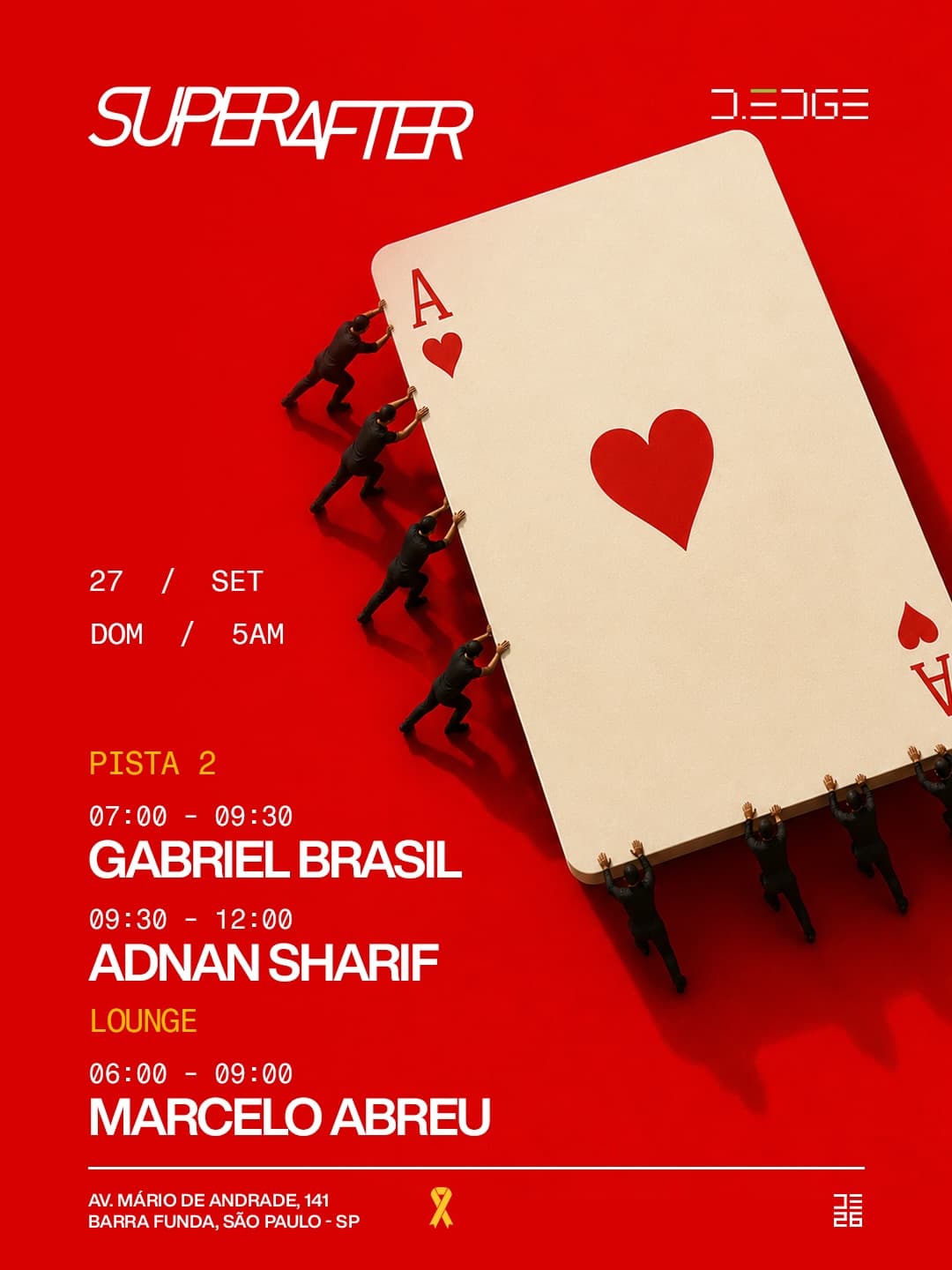 Flyer de djadnansharif, gabrielbrasil_live e jackaureum