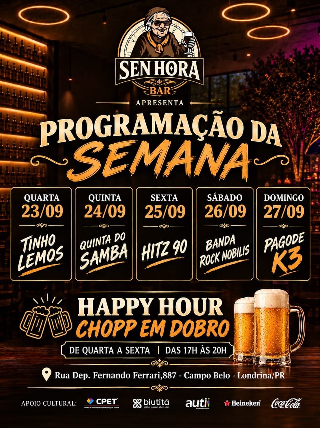 Flyer de Tinho Lemos