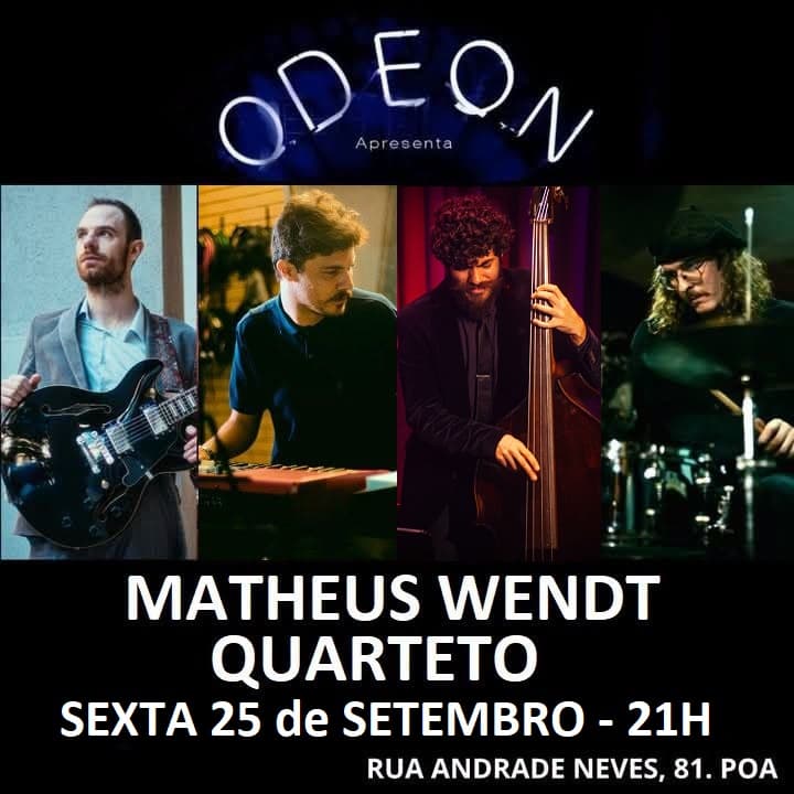 Flyer de Matheus Wendt Quarteto