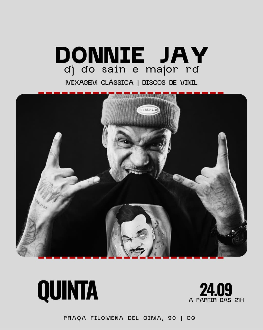 Flyer de Donnie Jay