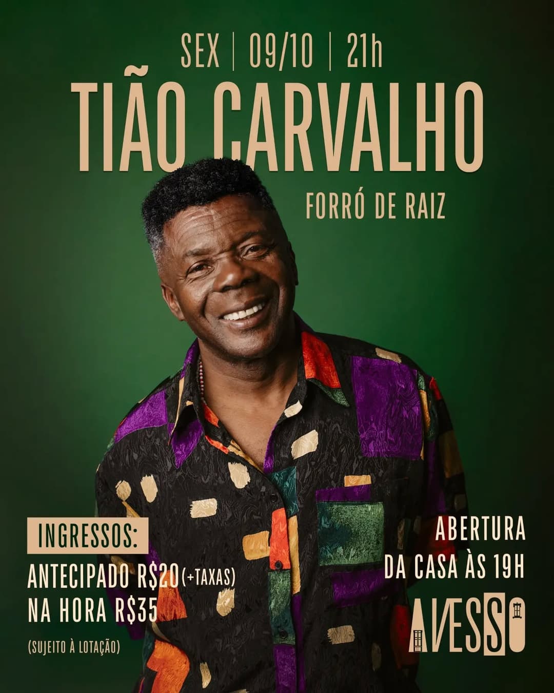 Flyer de Tião Carvalho