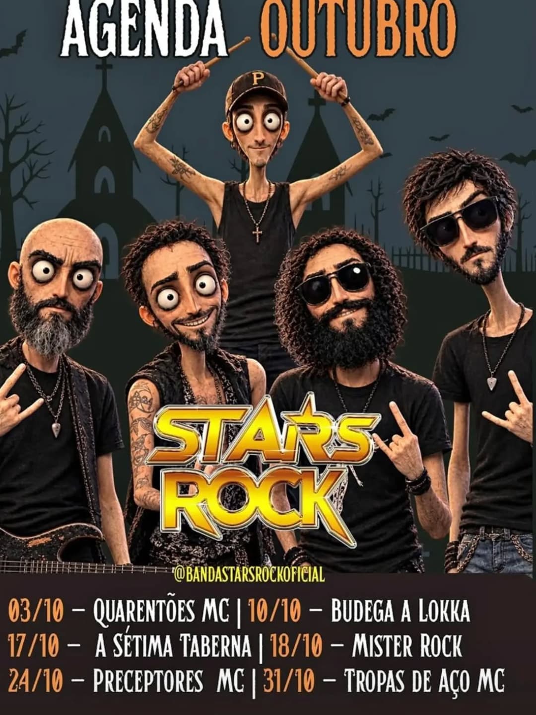 Flyer de Banda Stars Rock