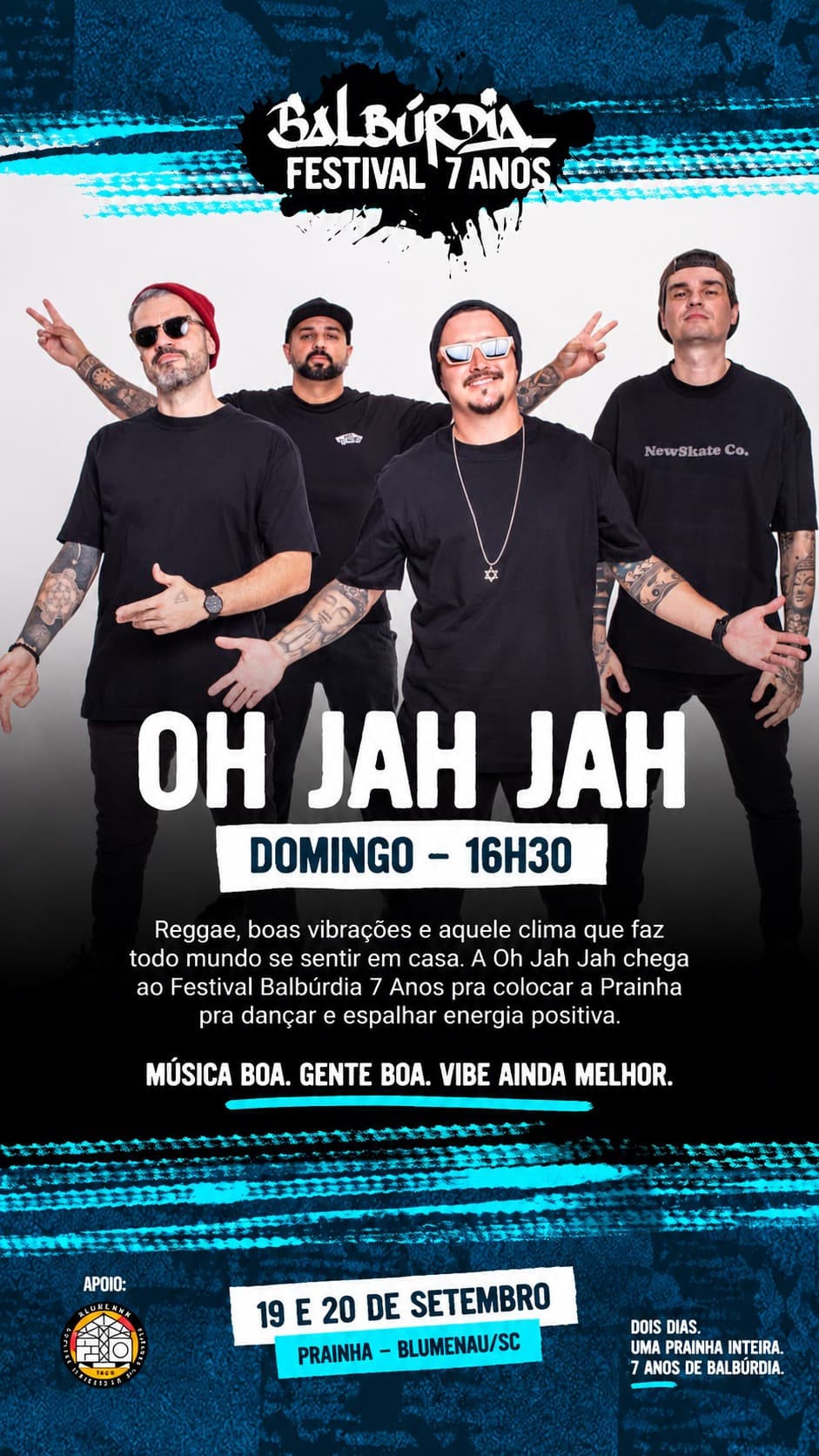 Flyer de Oh Jah Jah