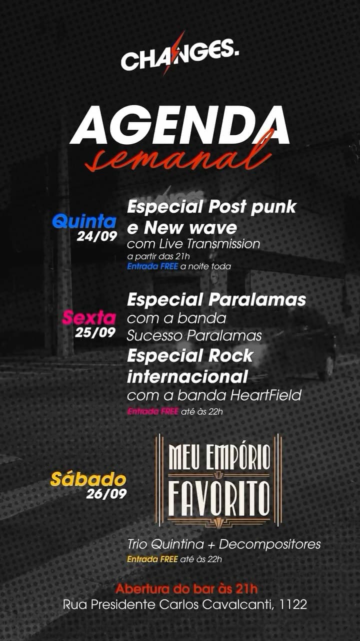 Flyer de Banda Sucesso Paralamas e HeartField