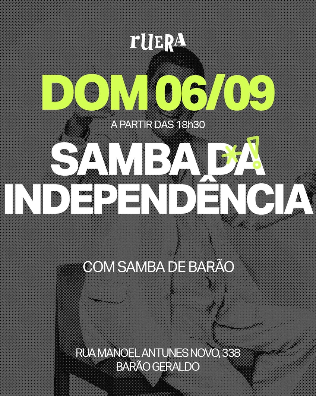 Flyer de Samba de Barão