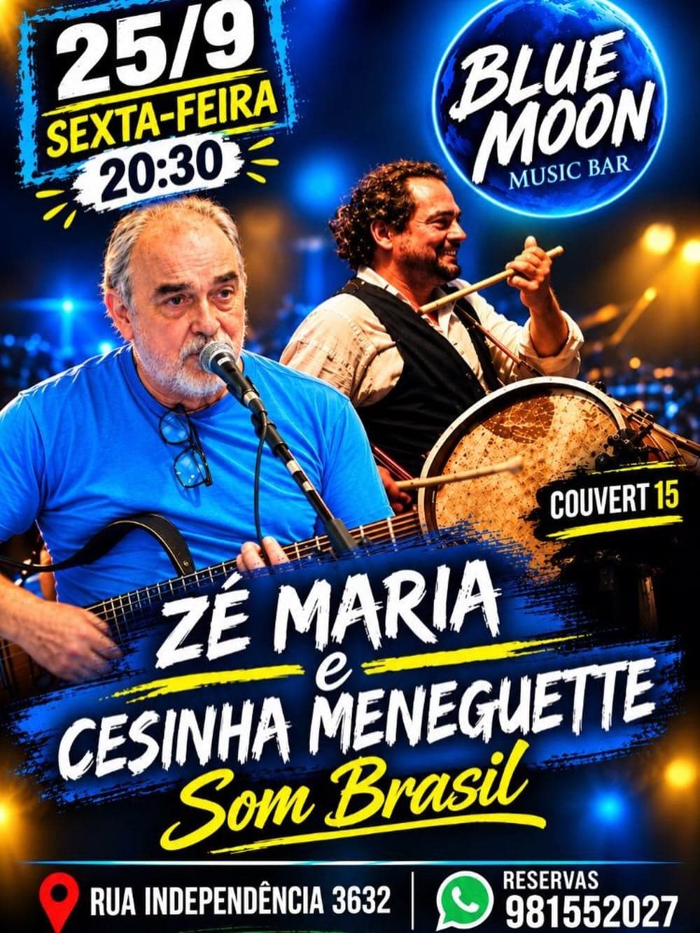 Flyer de Zé Maria e Cesinha Meneguette