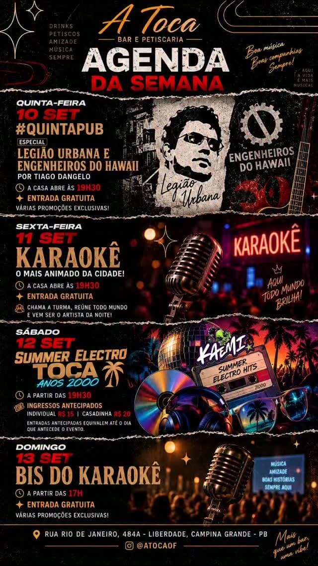Flyer de Tiago Dangelo
