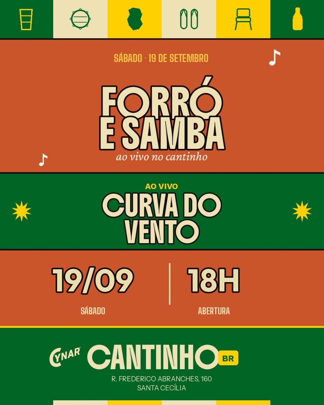 Flyer de Curva do Vento