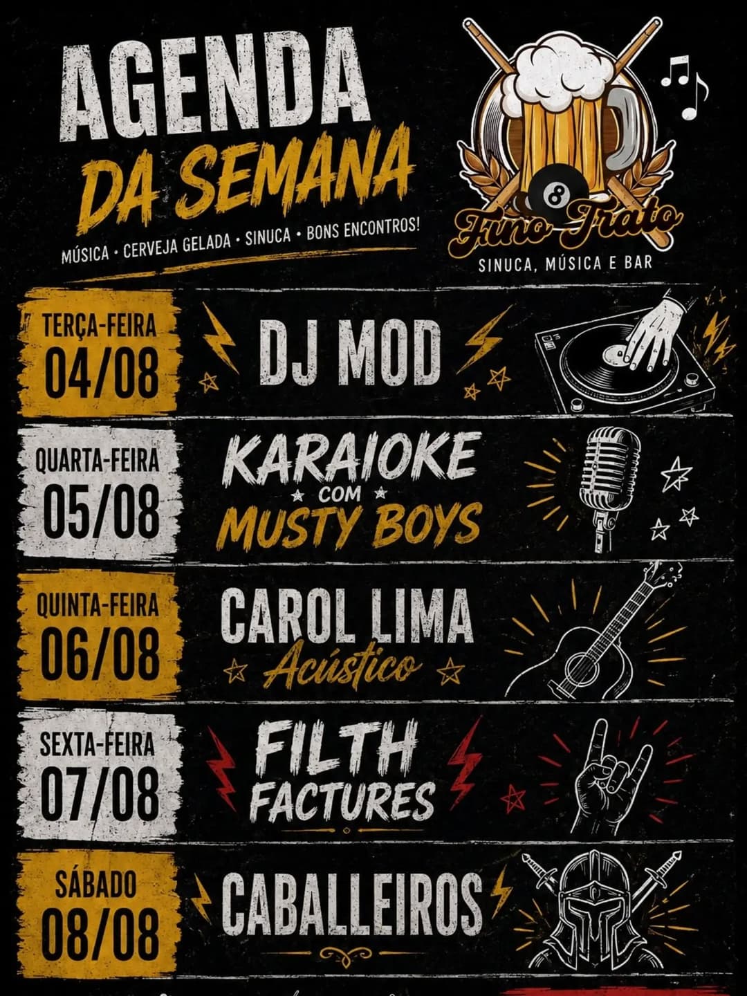 Flyer de DJ Rodrigo Mod e Nevermind