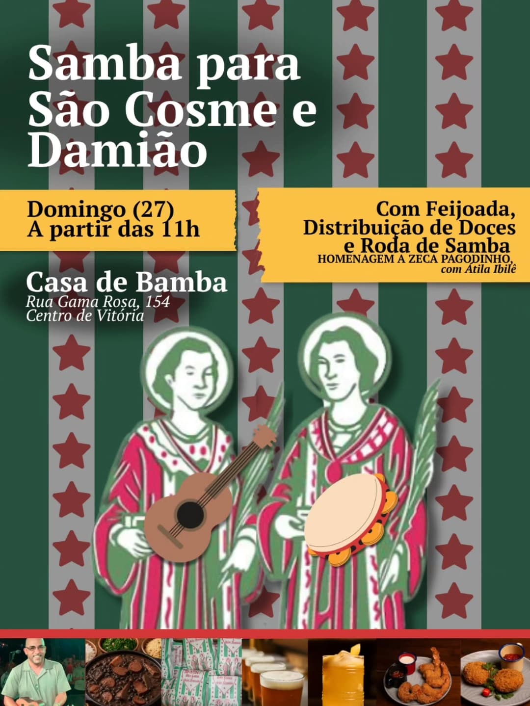 Flyer de Átila Ibilê