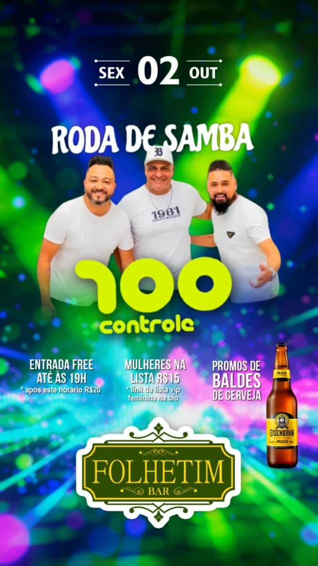 Flyer de Grupo 100 Controle