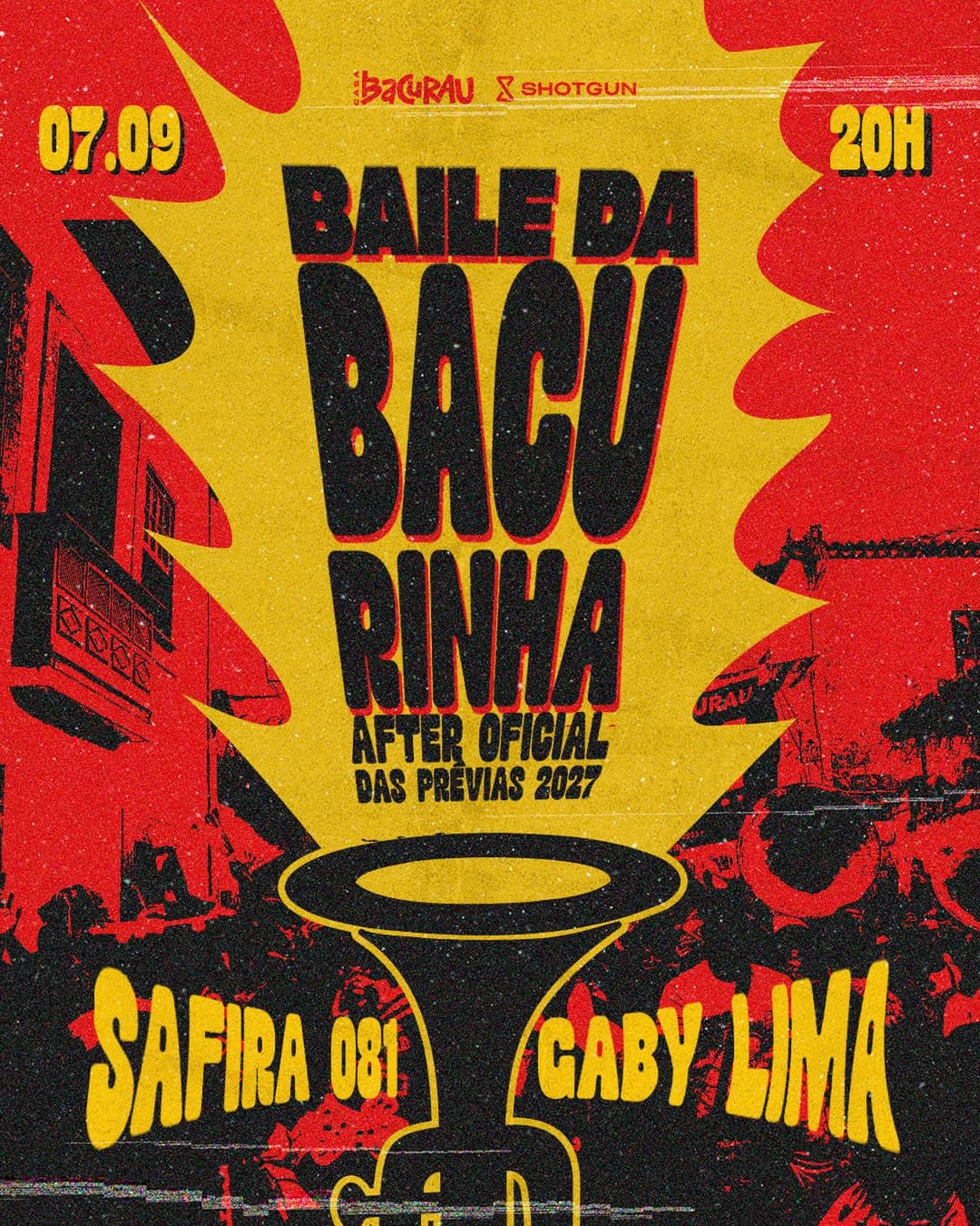 Flyer de Gaby Lima e Asafirablue