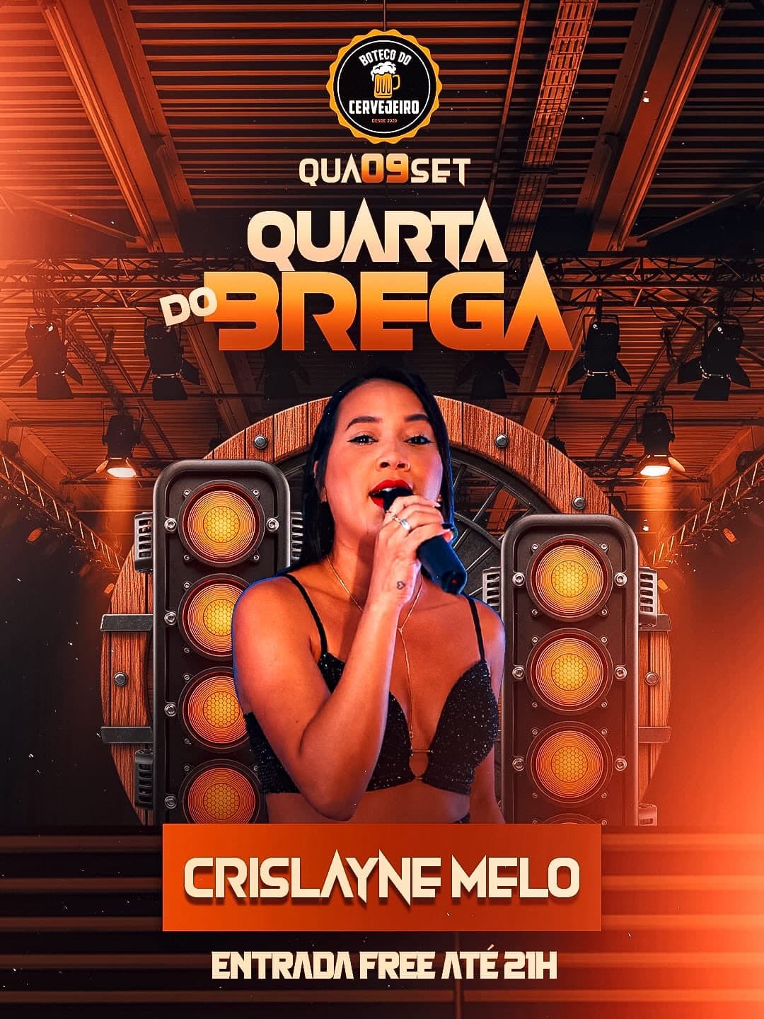 Flyer de Crislayne Melo
