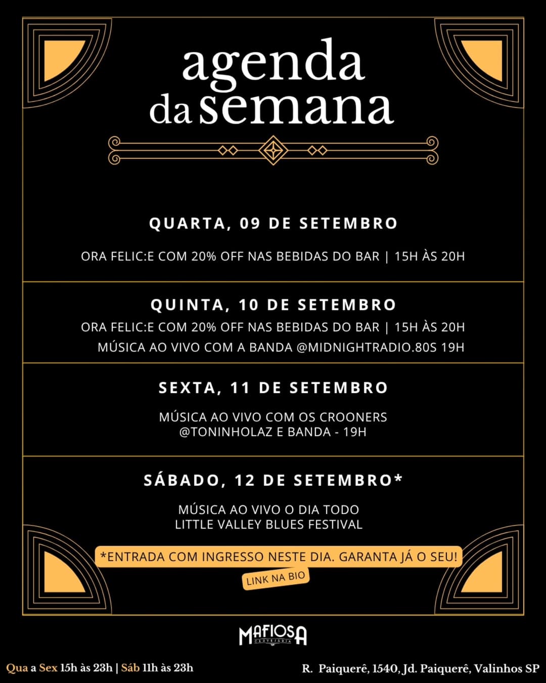 Flyer de Midnight Radio