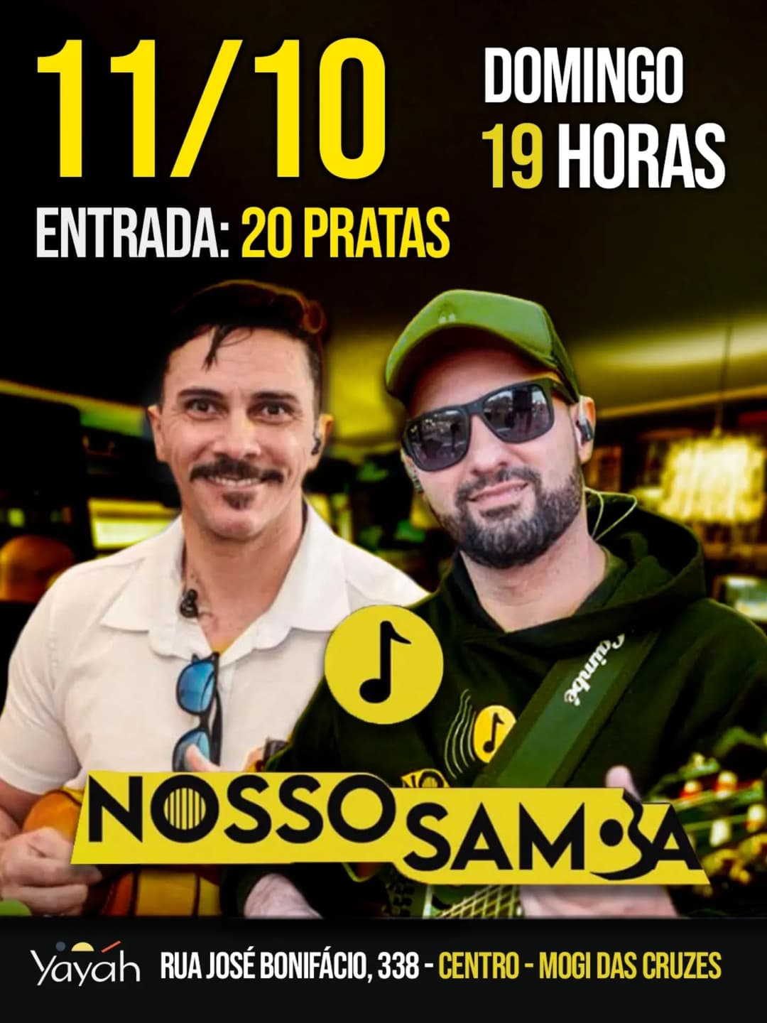 Flyer de Nosso Samba SP