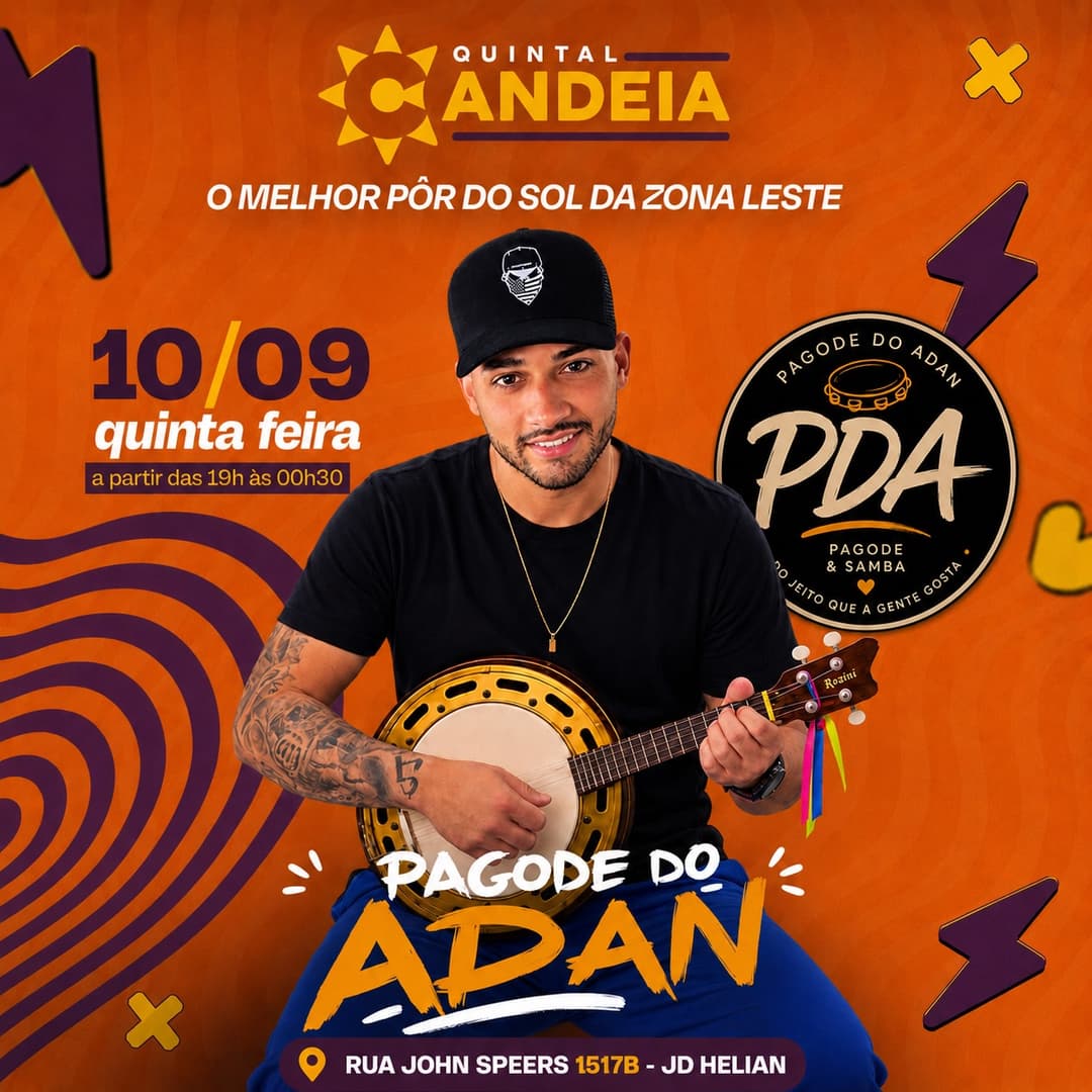Flyer de Pagode do Adan