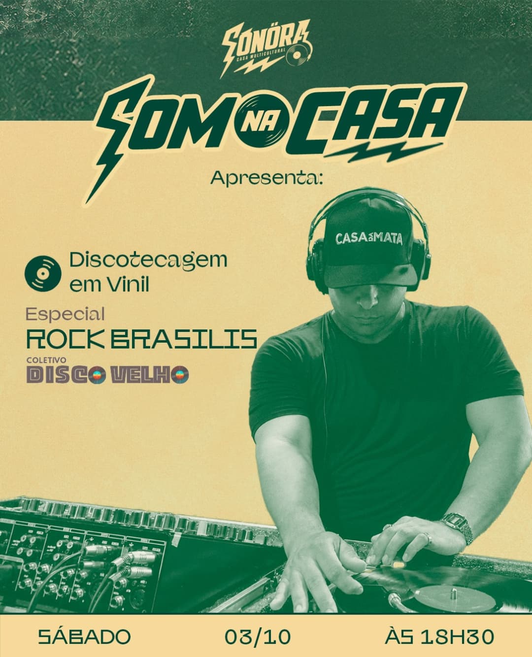 Flyer de Coletivo Disco Velho
