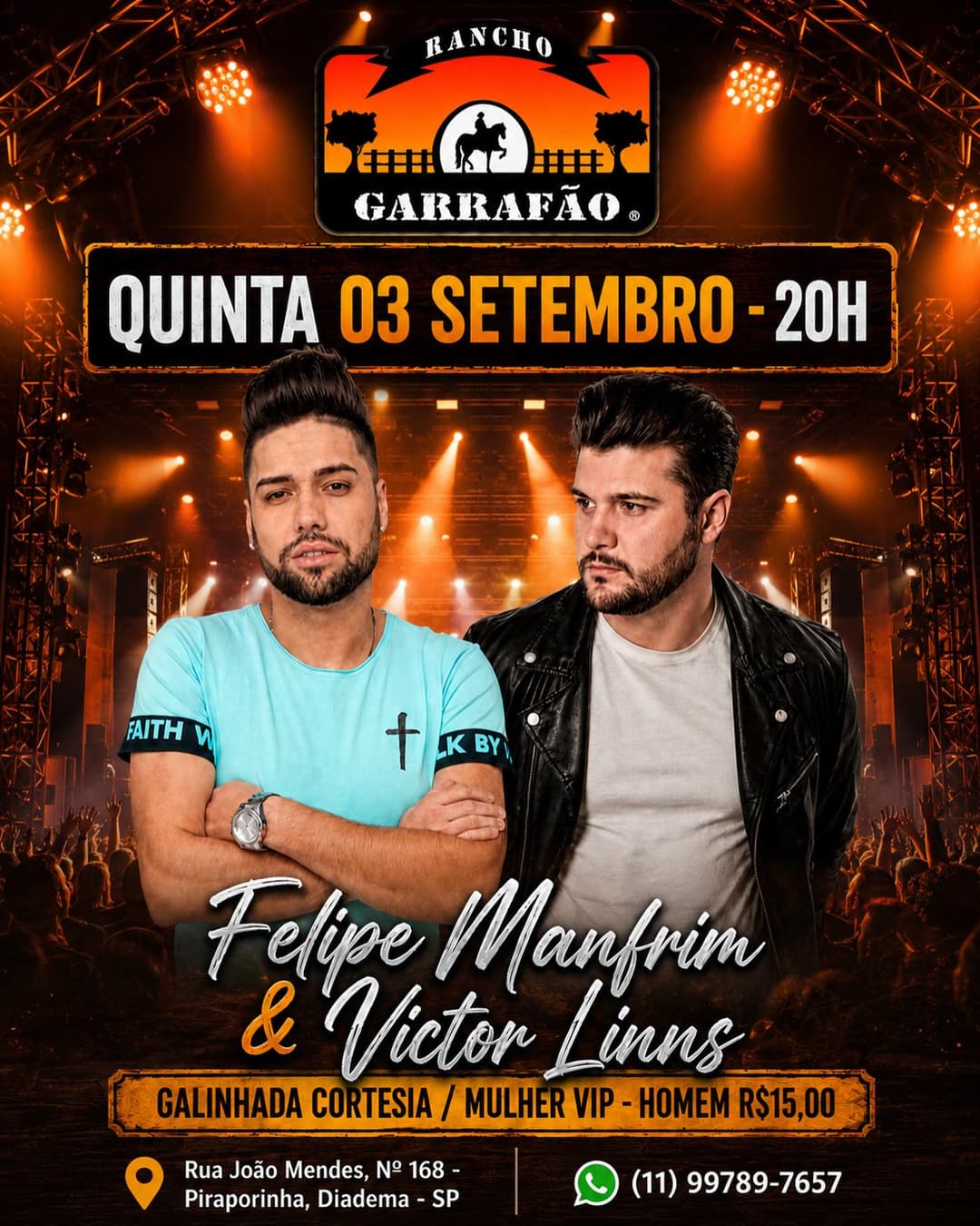 Flyer de Felipe Manfrim