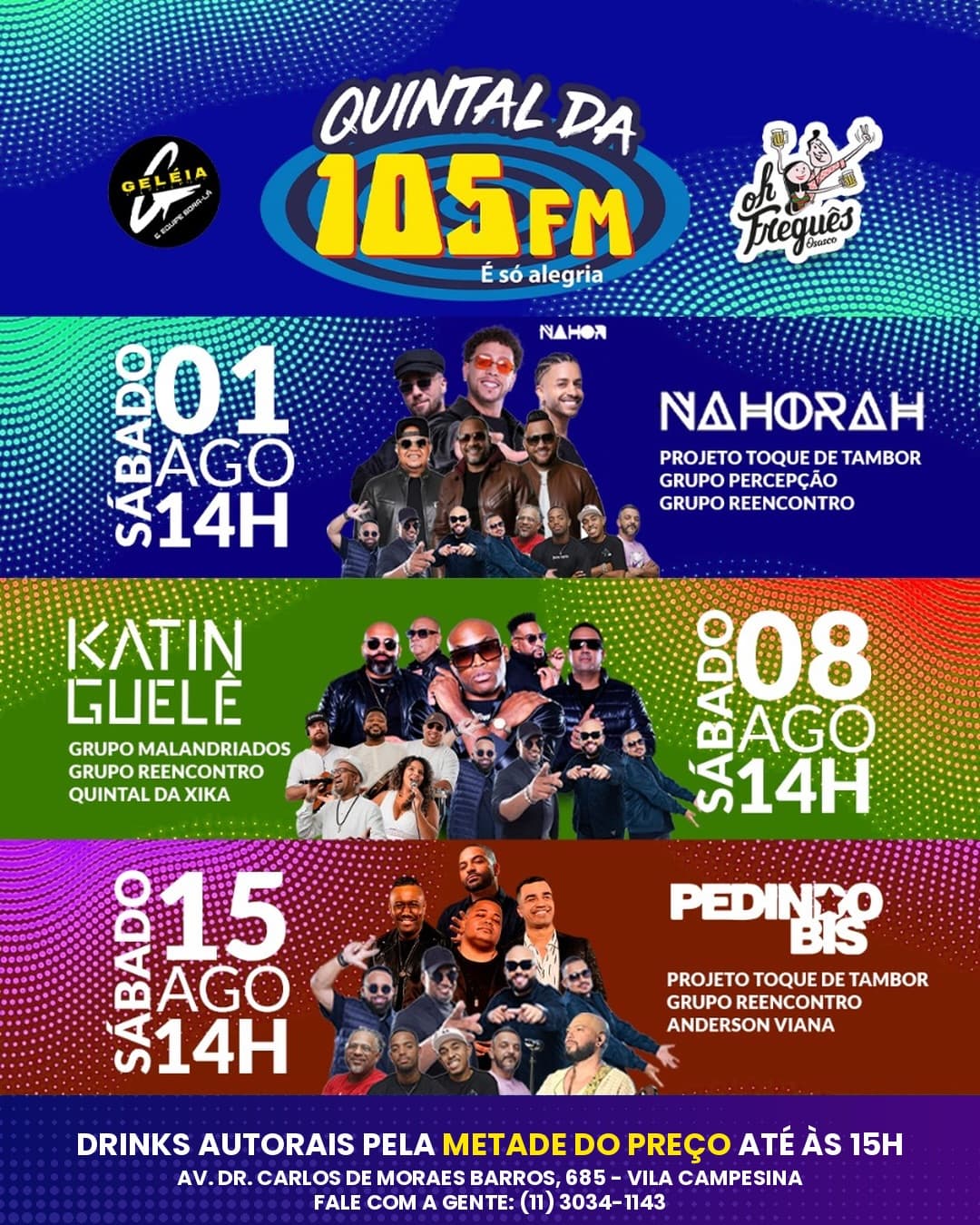 Flyer de Grupo Pedindo Bis