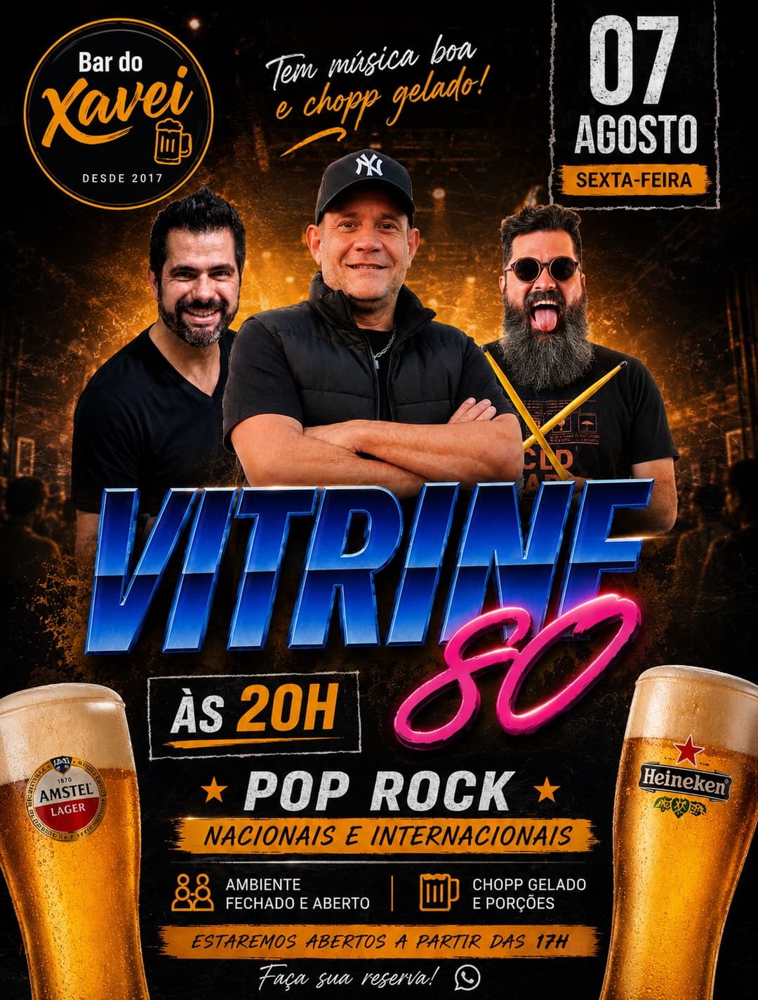 Flyer de Banda Vitrine 80