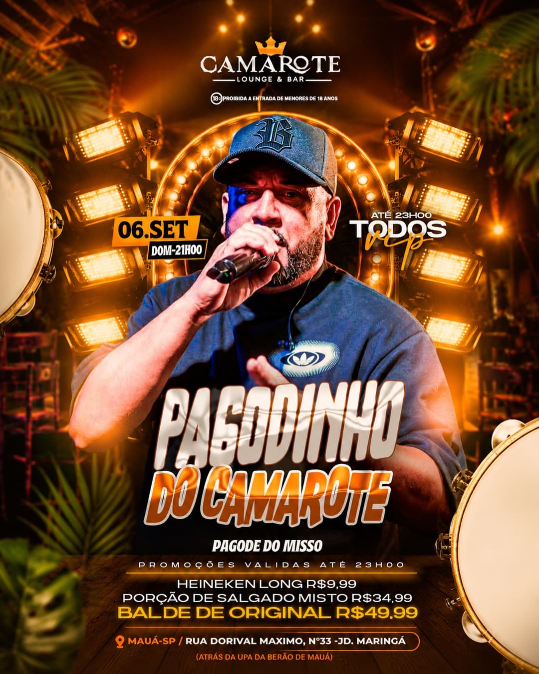 Flyer de Pagode do Misso