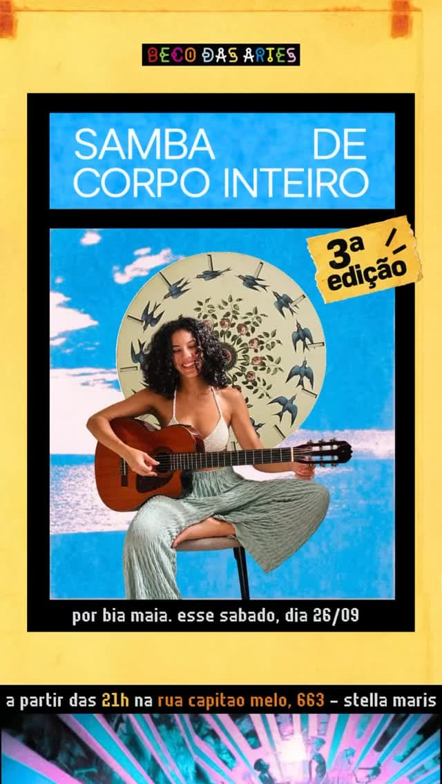 Flyer de Bia Maia