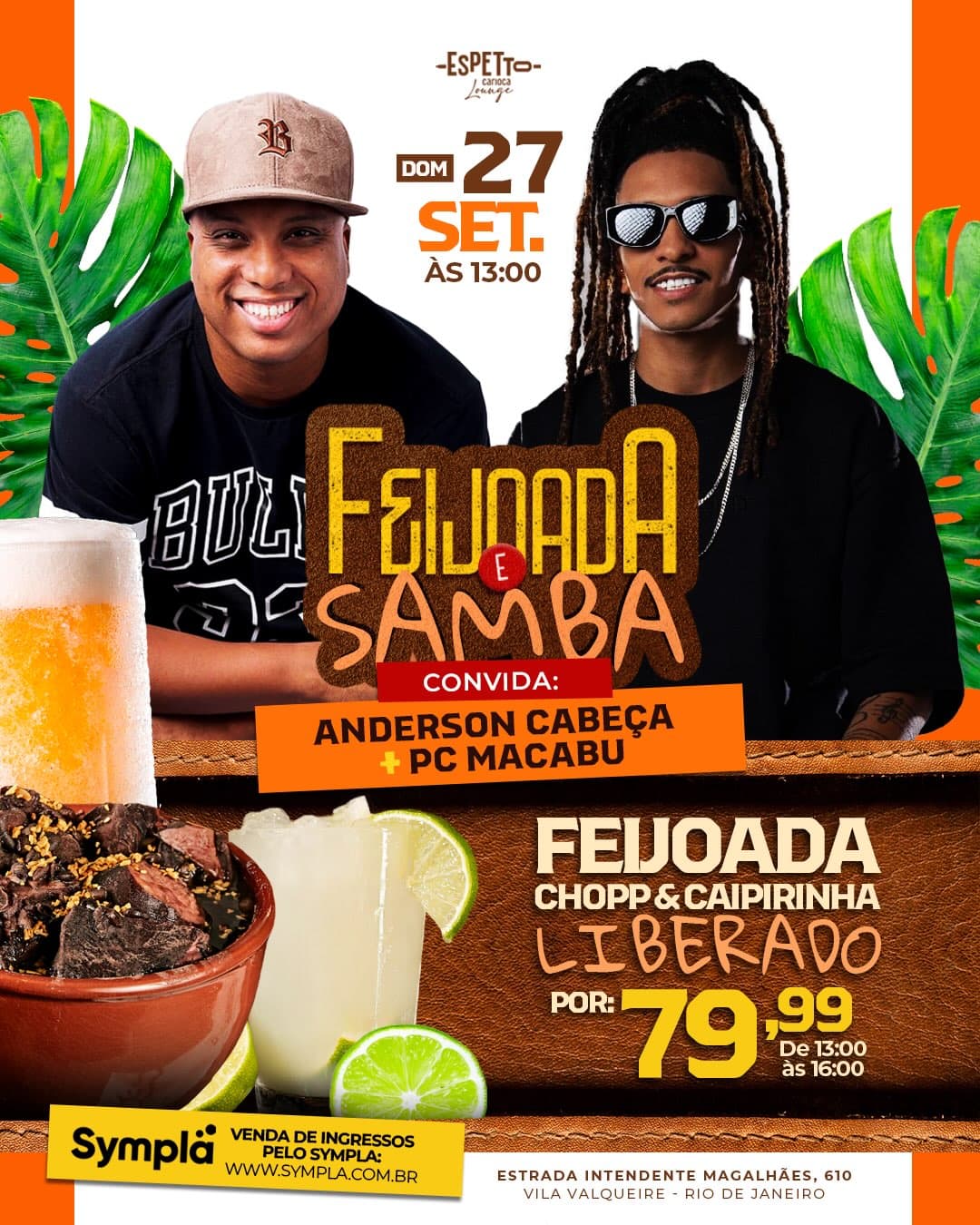 Flyer de Anderson Cabeça e PC Macabu