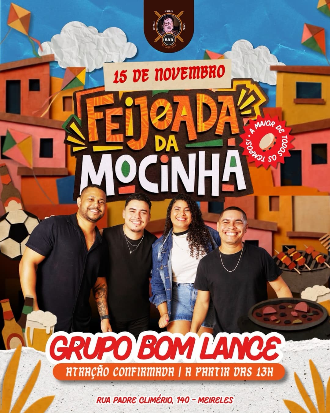 Flyer de Grupo Bom Lance